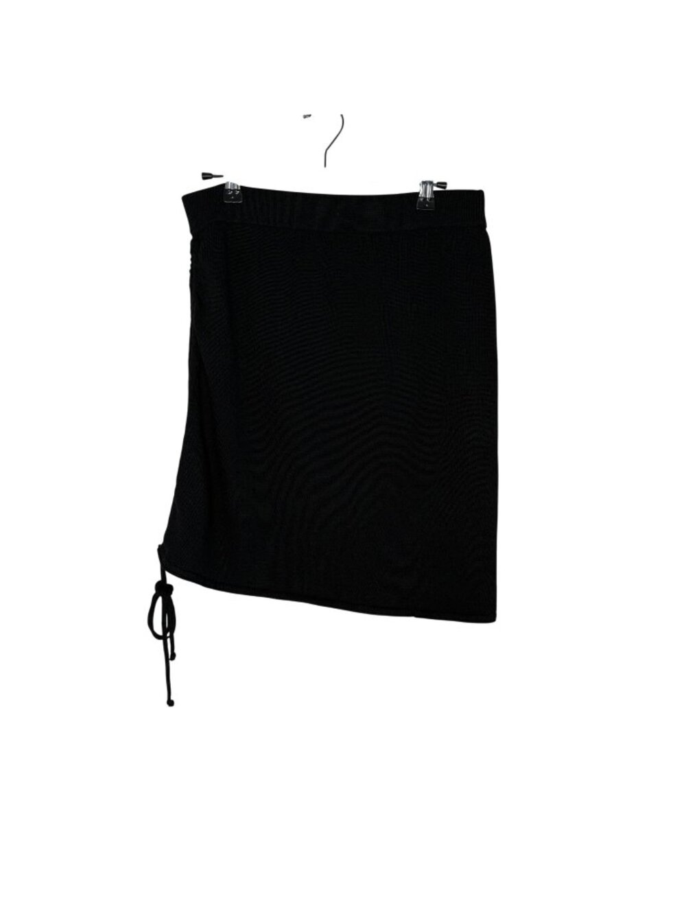 Modern Citizen Black Side Drawstring Knit Skirt, L